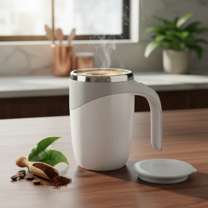 Taza Magnetica Mezcladora termo Para Cafe Taza 380ml