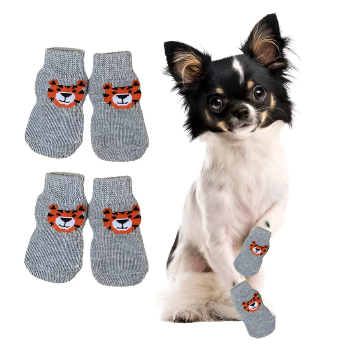 Zapatos Calcetines Antideslizante Para Perros Pequeños