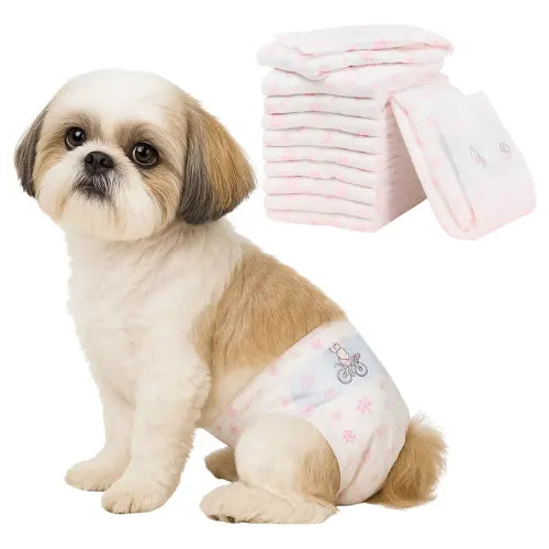 10 Pañales Para Perros Hembra Pañal Comodidad y Higiene Mascotas pañal Desechables