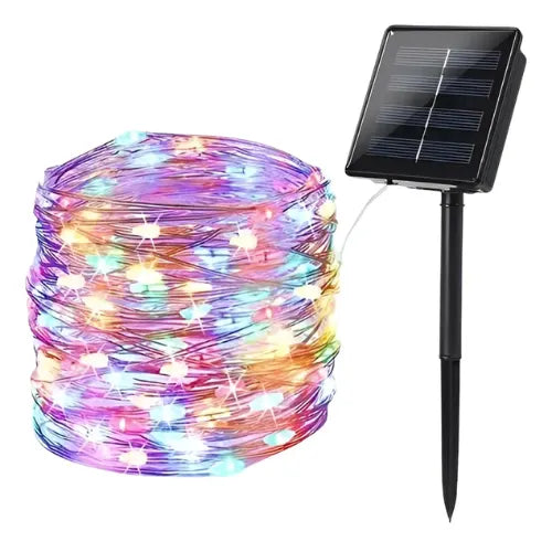 Luces Exterior Navidad Luces Led Solar Guirnalda Jardin Luz