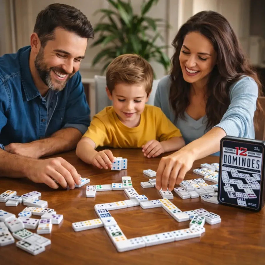 Juego Domino 91 Piezas Juegos De Mesa Familiar Juego Domino