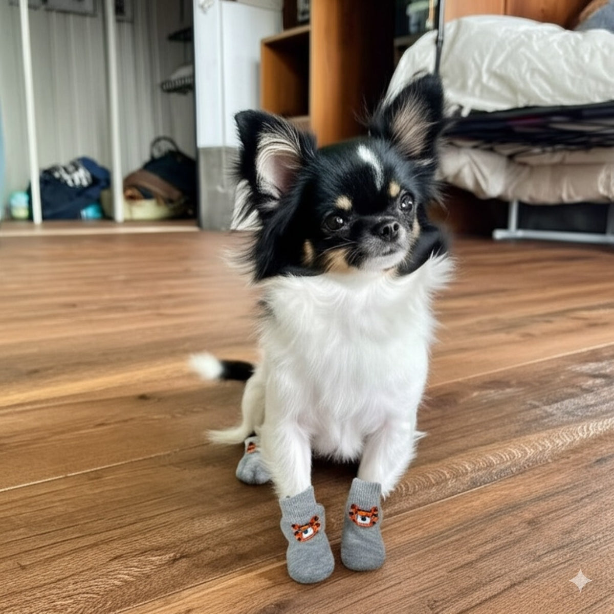 Zapatos Calcetines Antideslizante Para Perros Pequeños