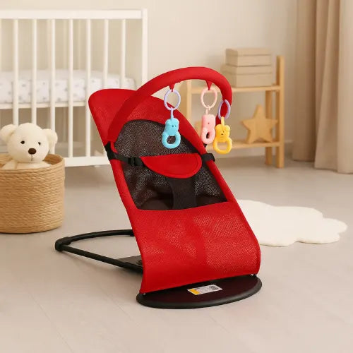 Silla Mecedora Bebe Reclinable Plegable Portatil Tela Mesh