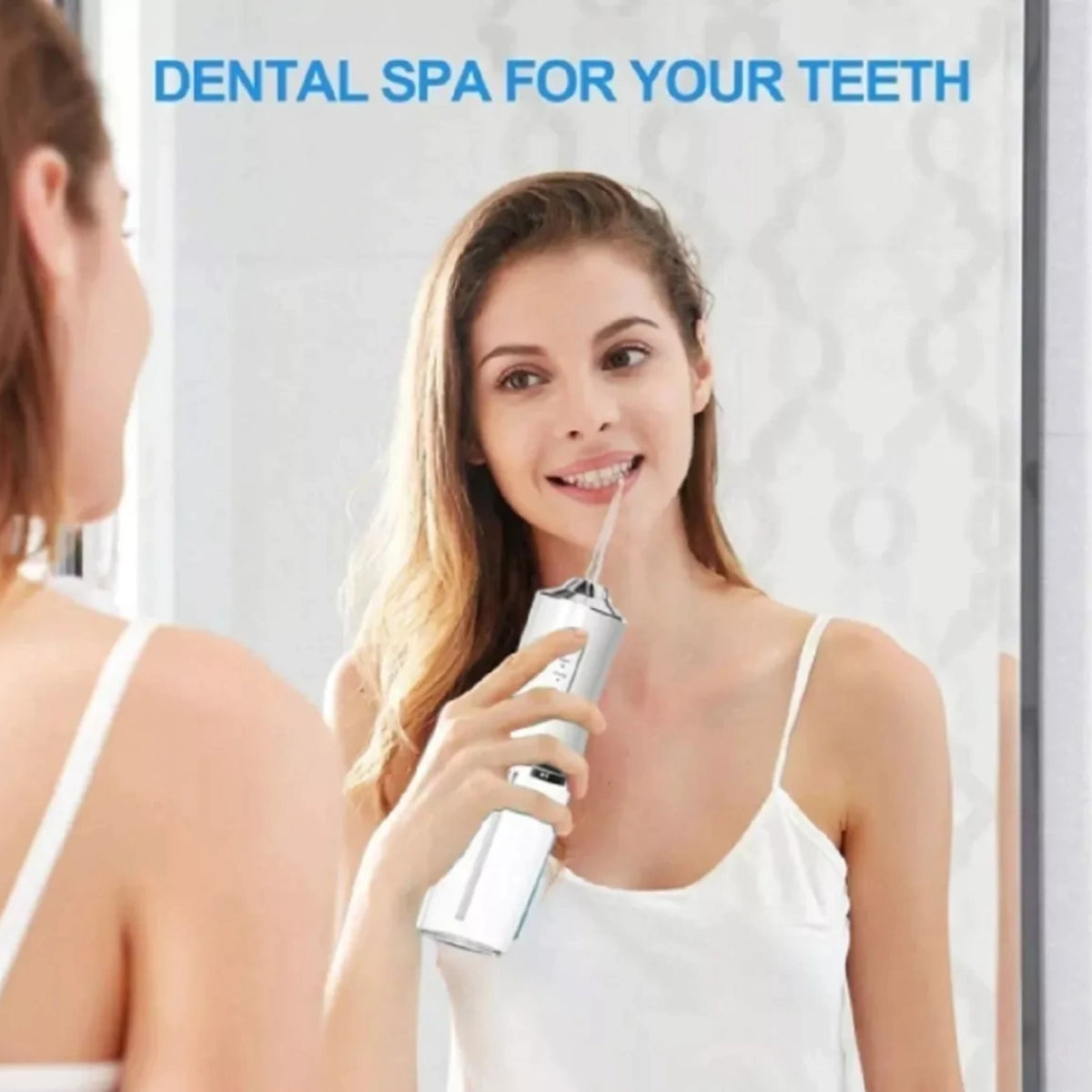 Irrigador bucal portátil limpiador para higiene dental