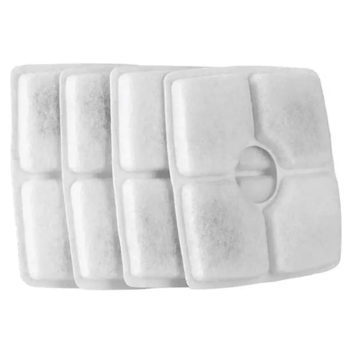 X4 Filtros Bebedero Fuente De Agua Gato Perro Cuadrado