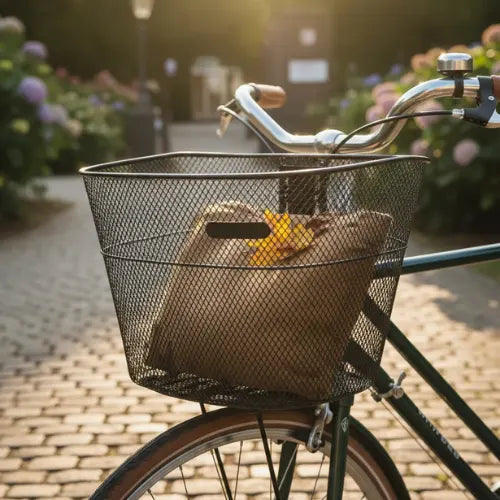 Canasto Metálico Delantero Para Bicicleta Desmontable Cesta
