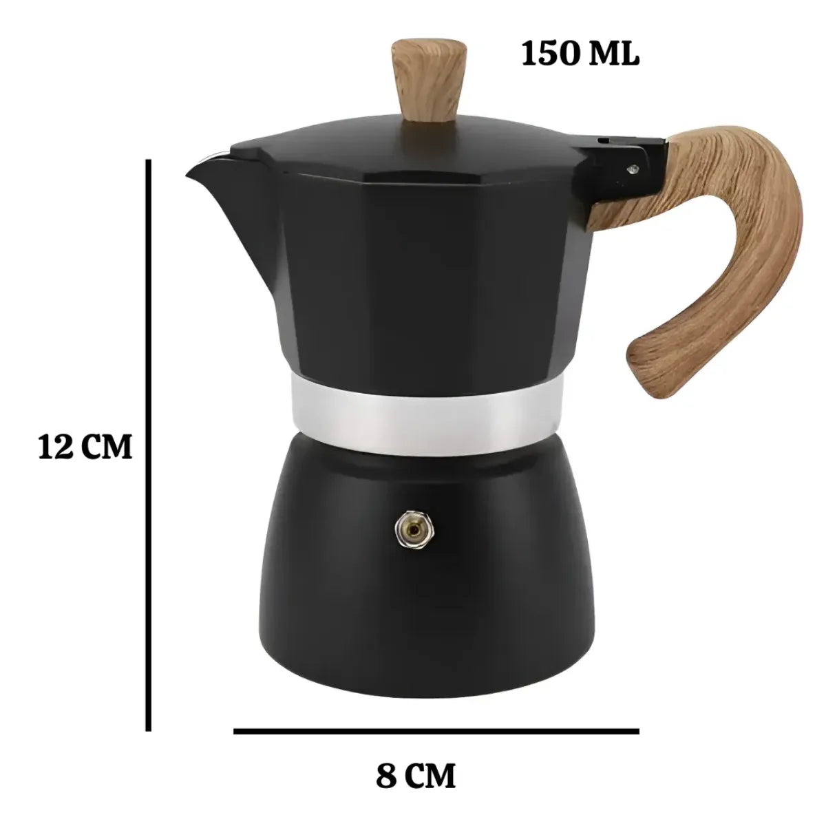 Cafetera Italiana Pequeña 3 y 9 Tazas Café 150ml y 450 Cafe Expresso
