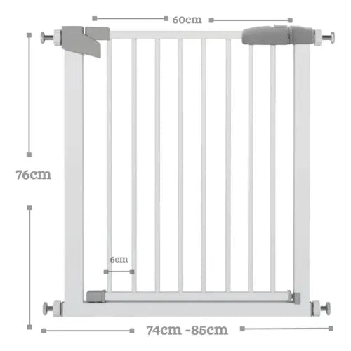 Reja De Seguridad Para Bebe Mascota Metalica Puerta Escalera