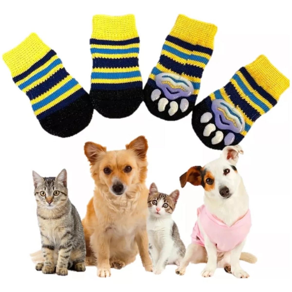 Zapatos Calcetines Antideslizante Para Perros Pequeños
