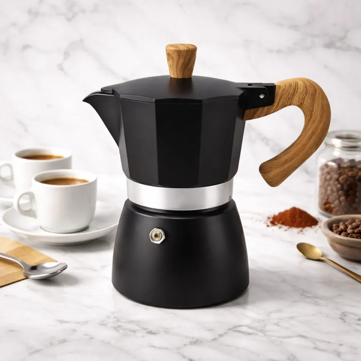 Cafetera Italiana Pequeña 3 y 9 Tazas Café 150ml y 450 Cafe Expresso