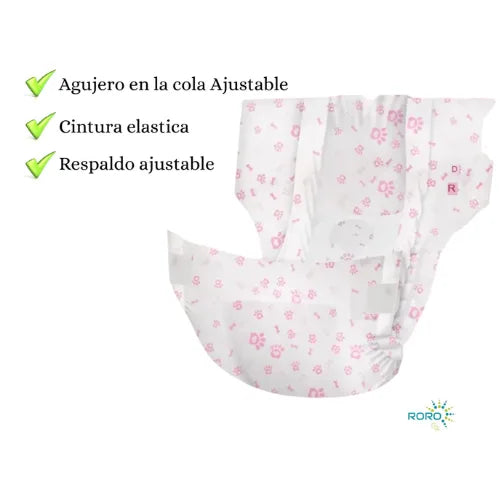 10 Pañales Para Perros Hembra Pañal Comodidad y Higiene Mascotas pañal Desechables