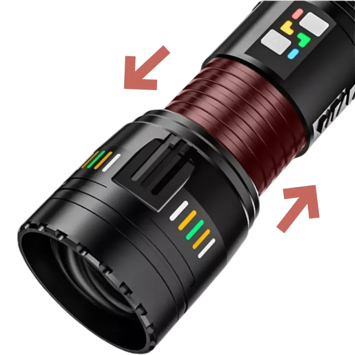 Linterna Recargable Tactica Linterna Led Potente Usb Zoom