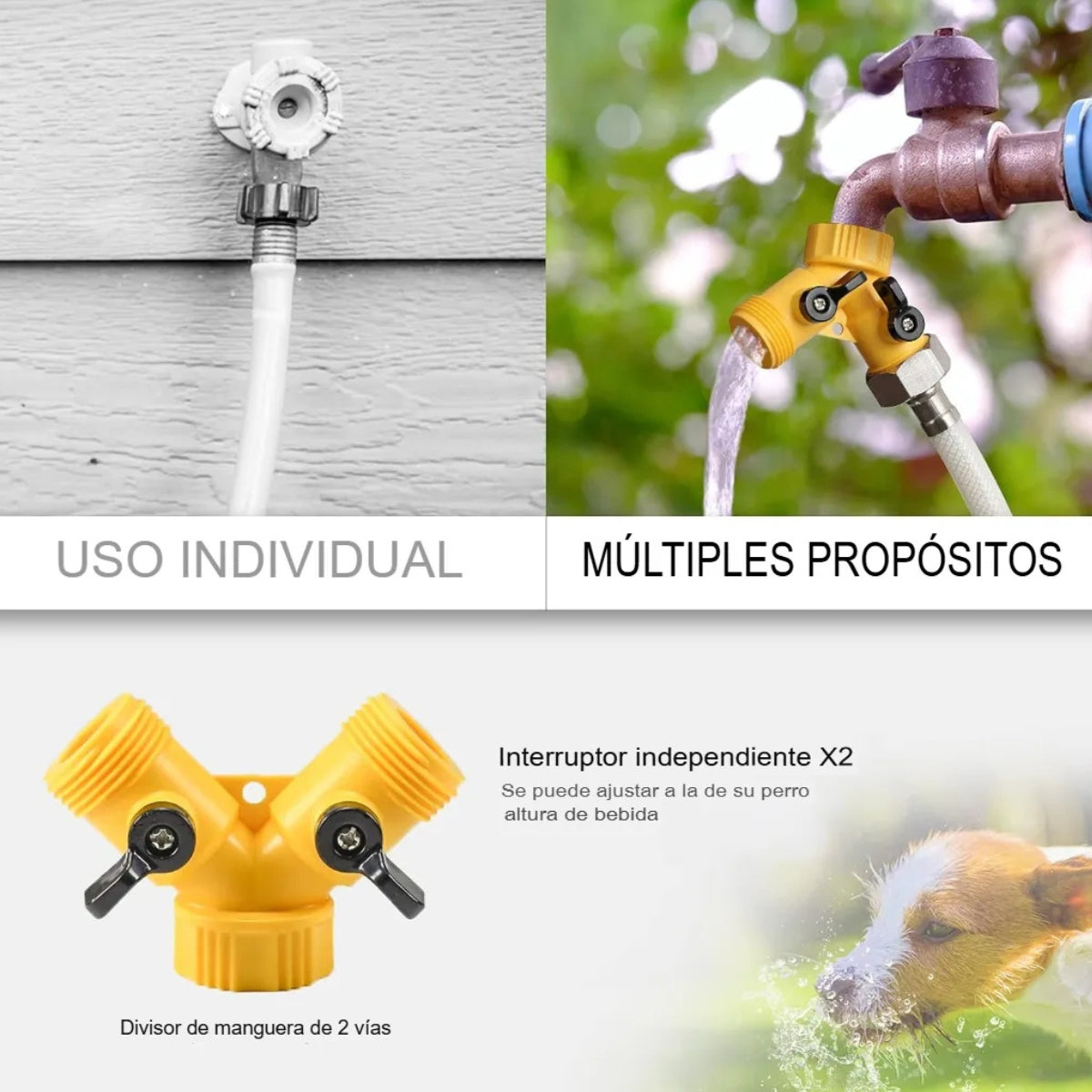 Bebedero Fuente Automática Para Perros Con Pedal Antideslizante Conexión Manguera Exterior Jardín Mascotas