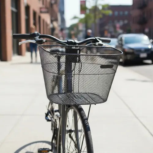 Canasto Metálico Delantero Para Bicicleta Desmontable Cesta