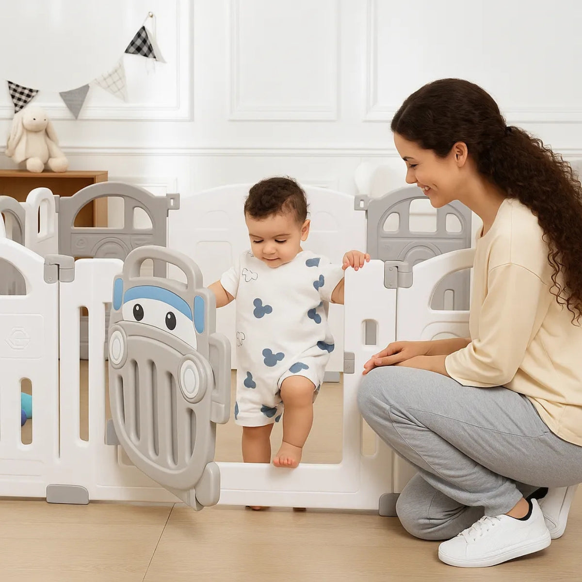 Corral Bebe Centro De Juegos Corral Plegable Juego 18 Piezas