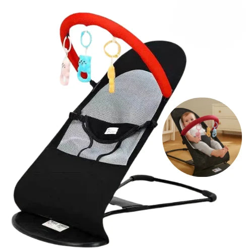 Silla Mecedora Bebe Reclinable Plegable Portatil Tela Mesh