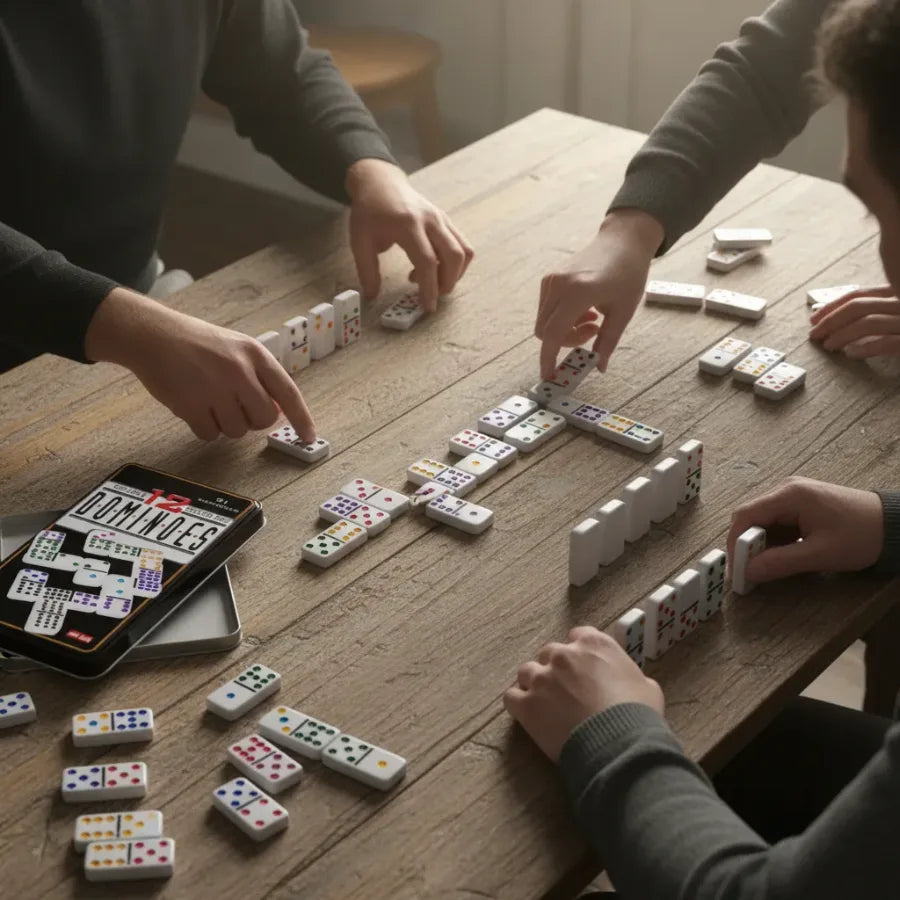 Juego Domino 91 Piezas Juegos De Mesa Familiar Juego Domino
