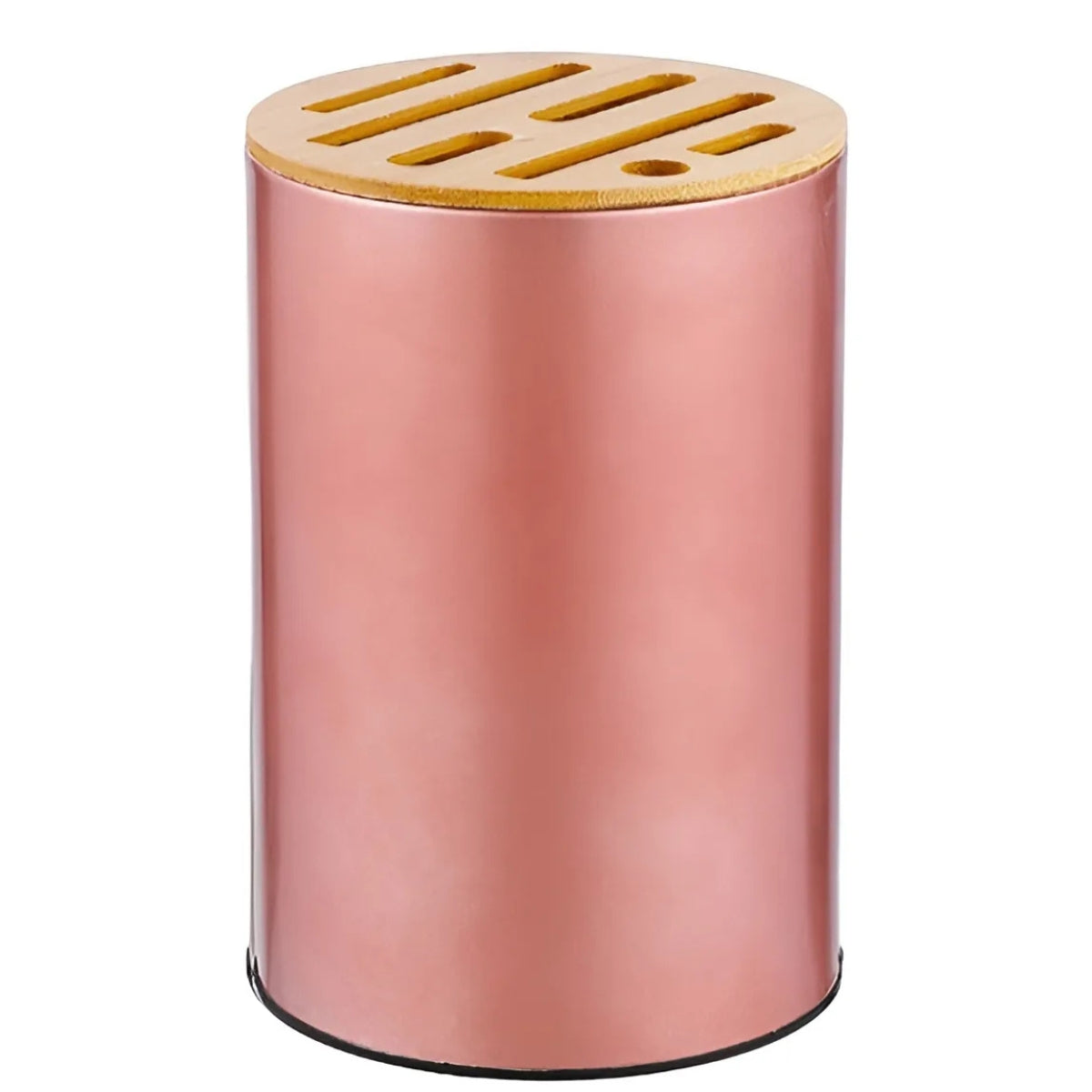 Porta Cuchillos Tapa Bambu Soporte Organizador Para Cocina