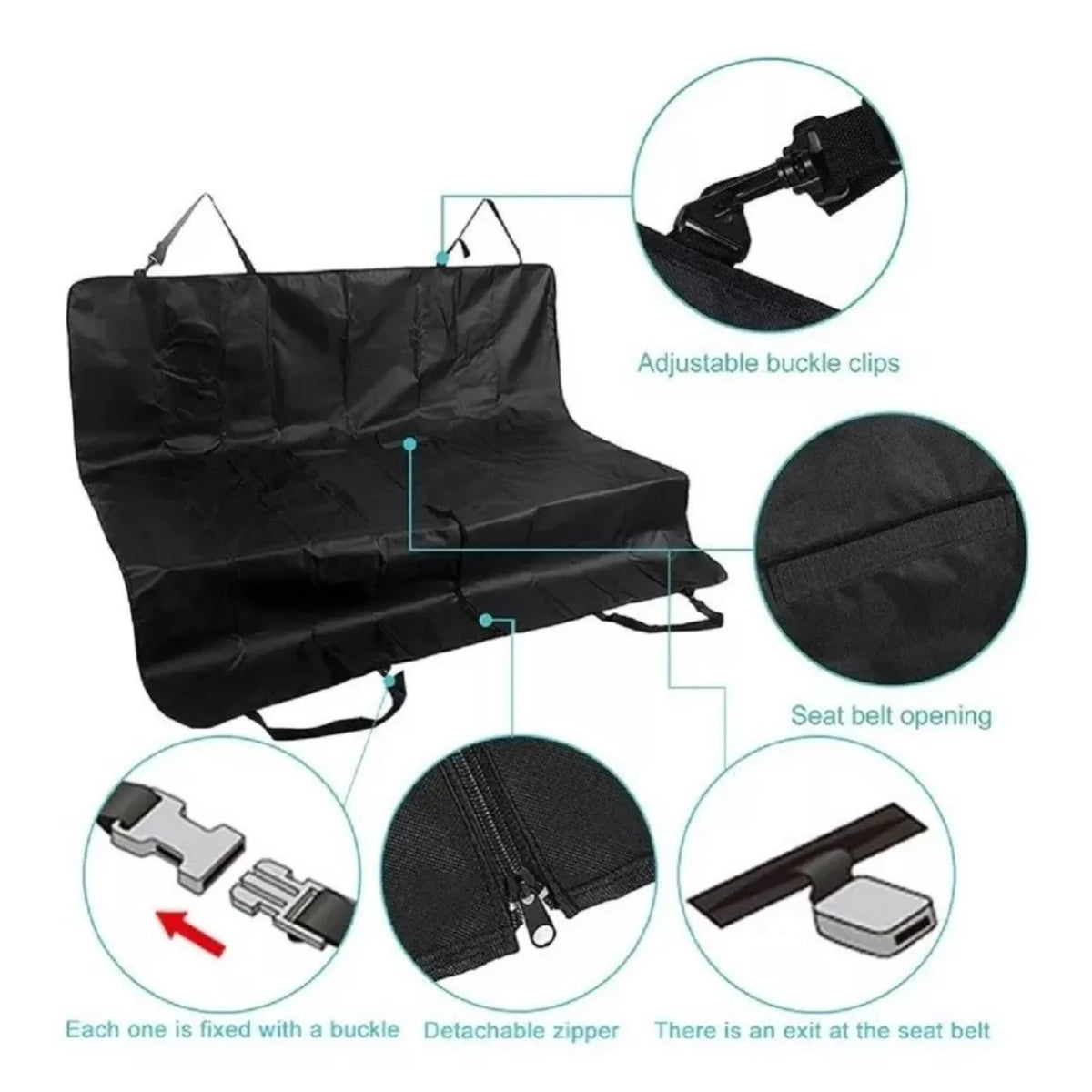 Cubre Asiento Para Perros Funda Protectora Auto Mascotas