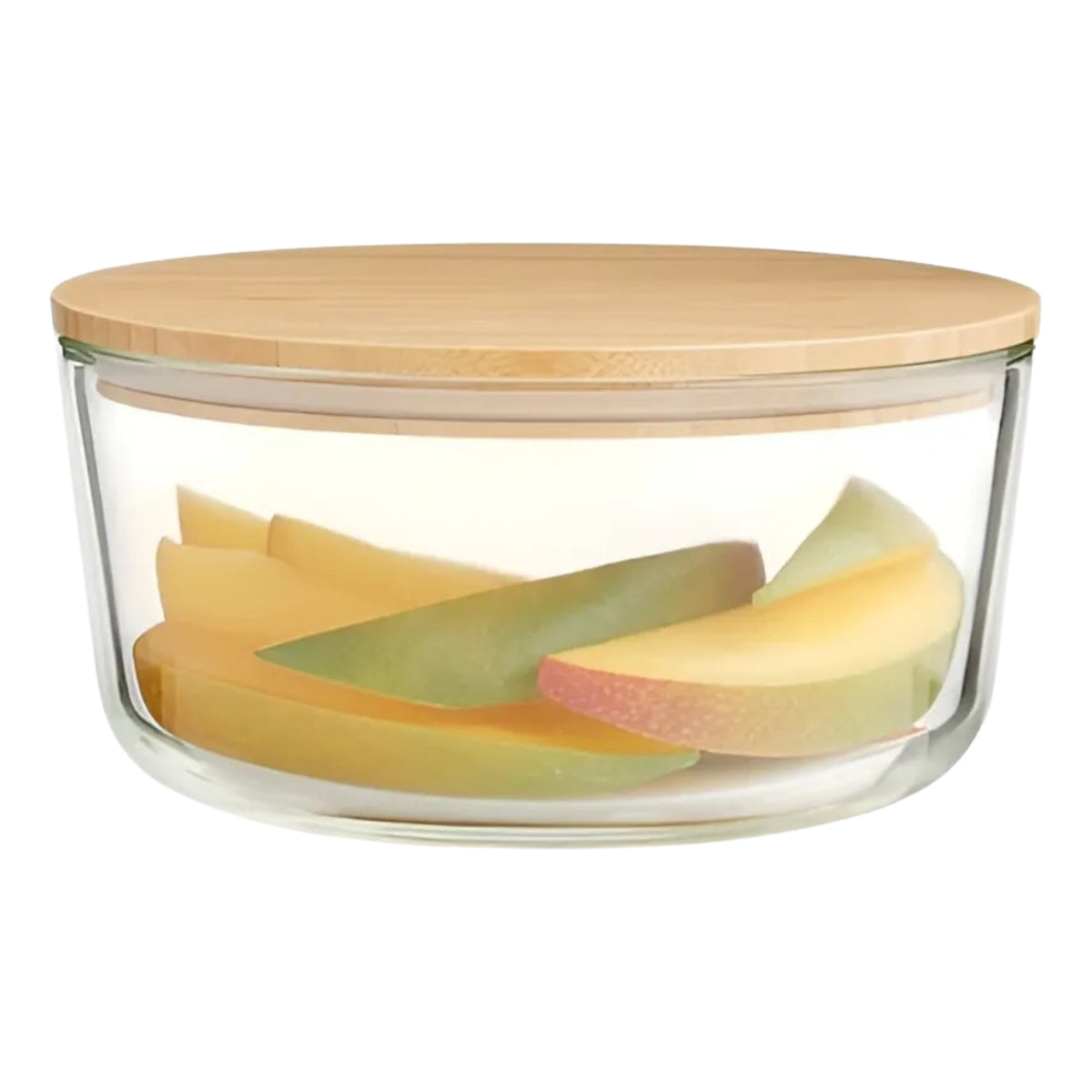 Contenedor Comida Tapa Bambu Taper Hermetico Tapper Vidrio