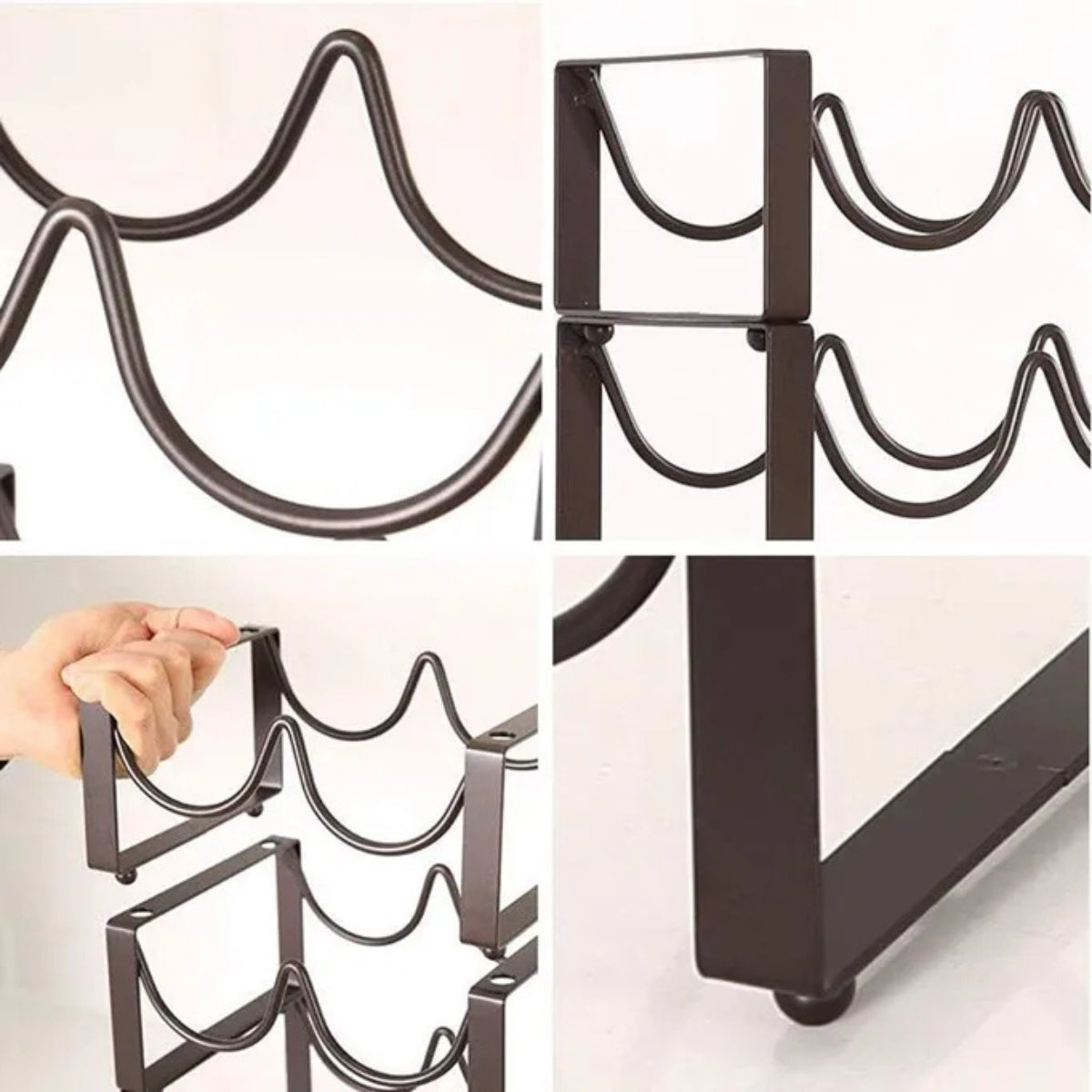 Soporte Para Botellas De Vino Estante Organizador Bebidas