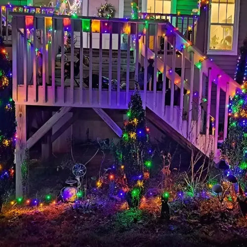 Luces Terraza Exterior Navidad Luces Led Solar Jardín