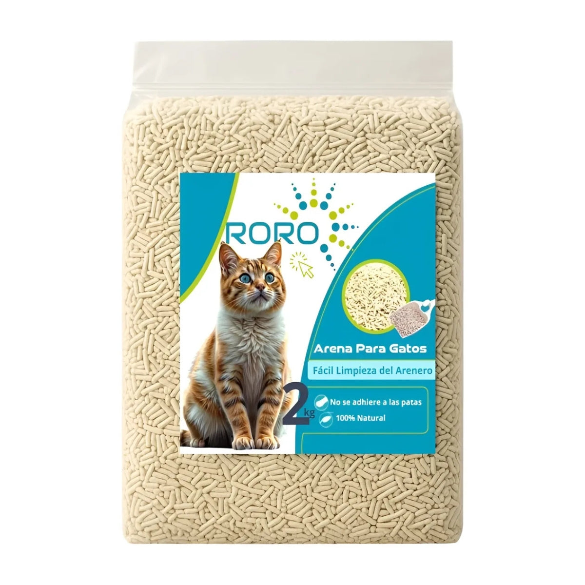 Arena Sanitaria Para Gatos De Tofu Arena Biodegradable 2kg
