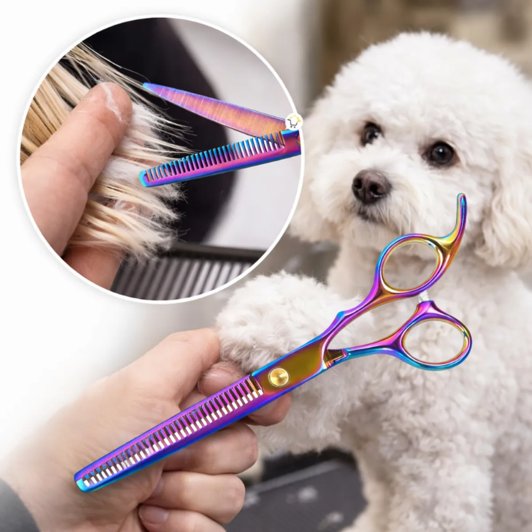 Set Tijeras Peluqueria Canina Kit Corte Pelo Mascotas Perros