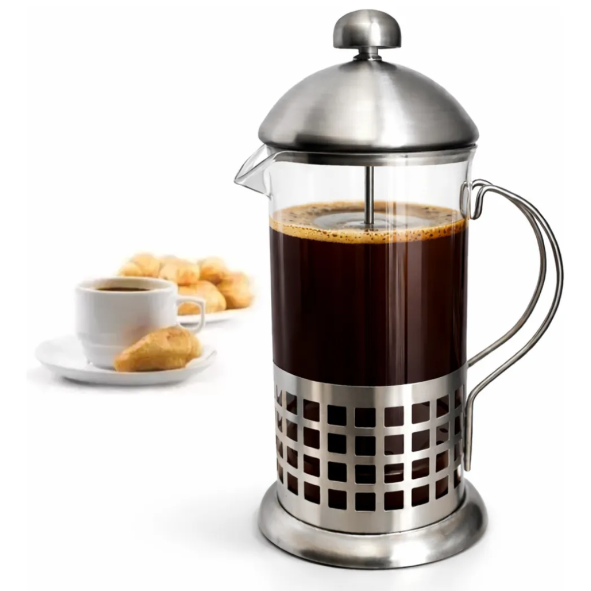 Cafetera Prensa Francesa Vidrio 600ml Manual Cafe Te Prensas