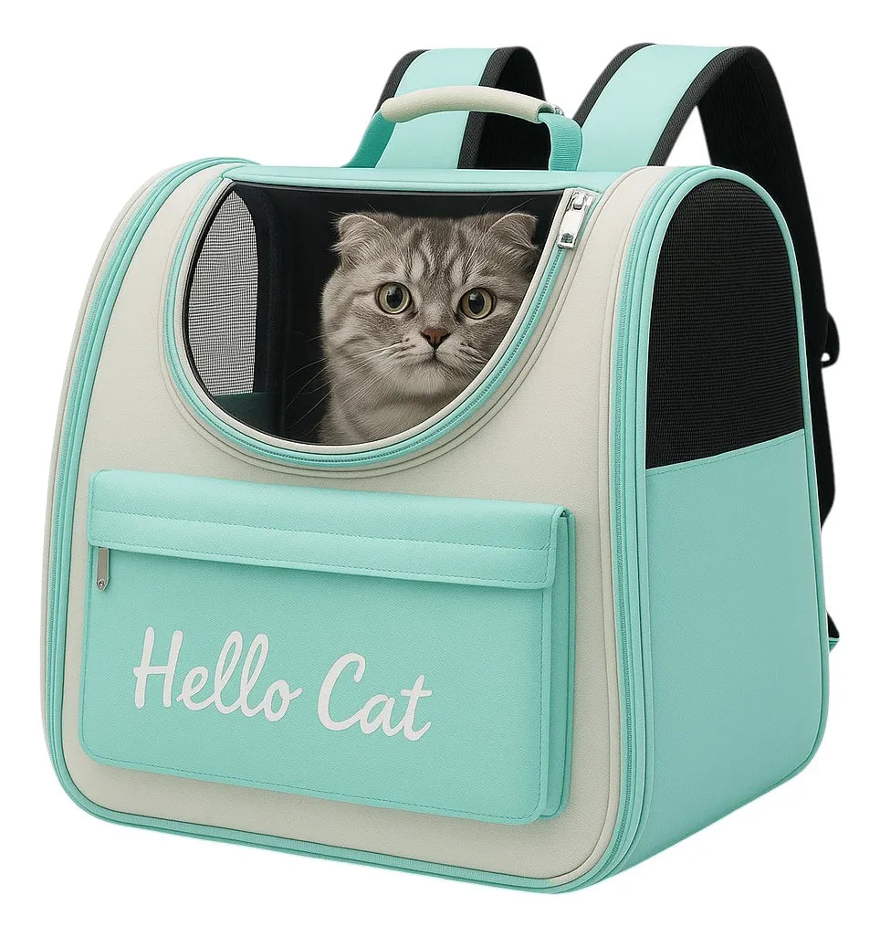 Mochila Transportadora Perros Gatos Bolso Transporte Mascota