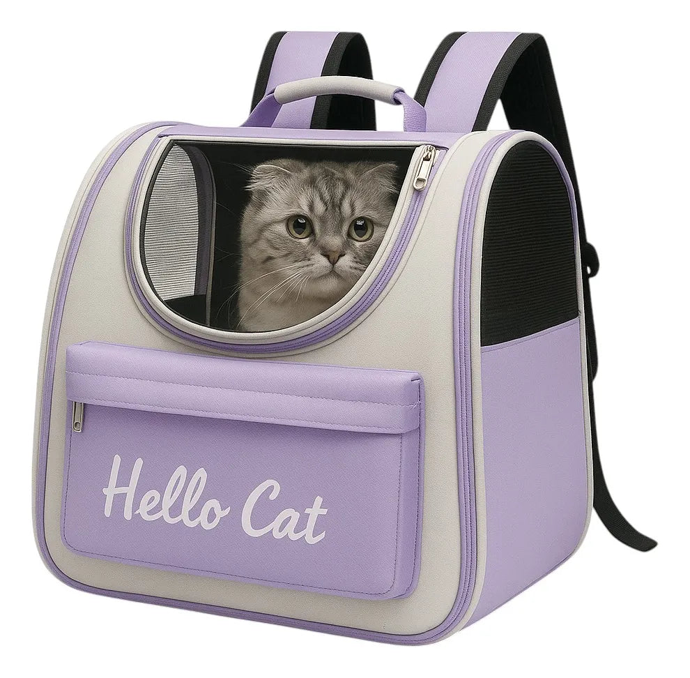 Mochila Transportadora Perros Gatos Bolso Transporte Mascota