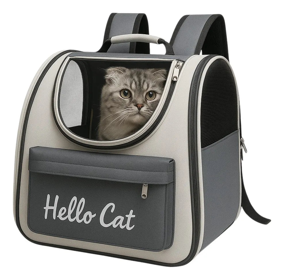 Mochila Transportadora Perros Gatos Bolso Transporte Mascota