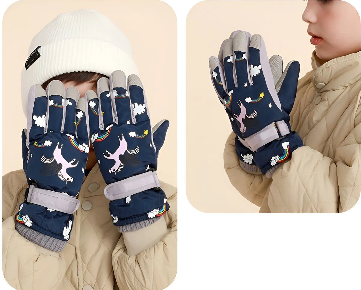 Guantes Nieve Termicos Niños Guantes Ski Invierno Esqui Nina