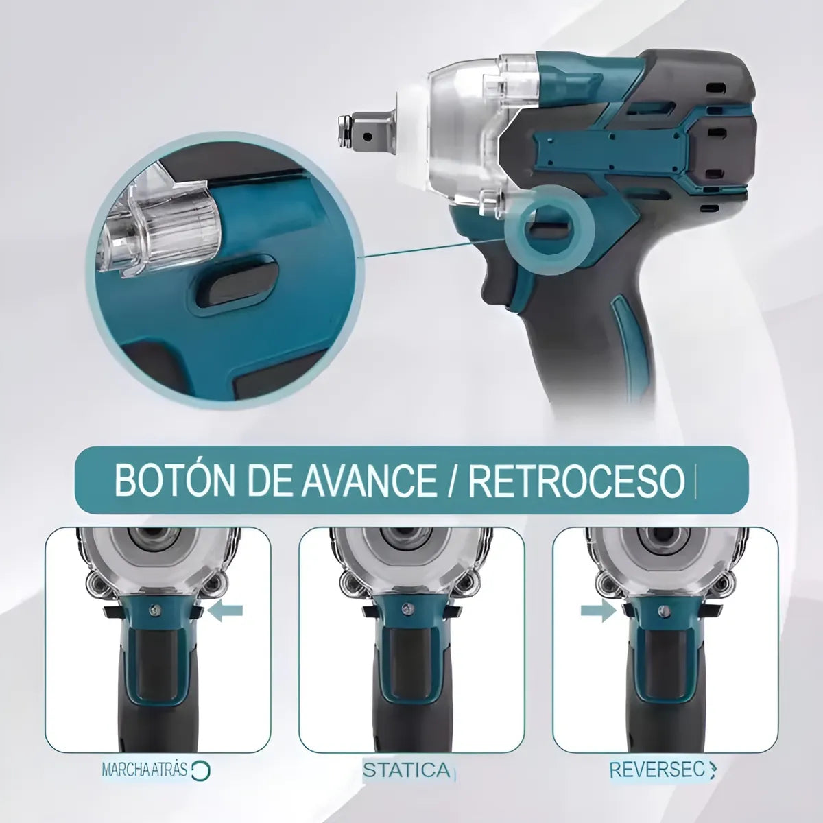 Kit Taladro Llave De Impacto Destornillador Inalambrico 68v
