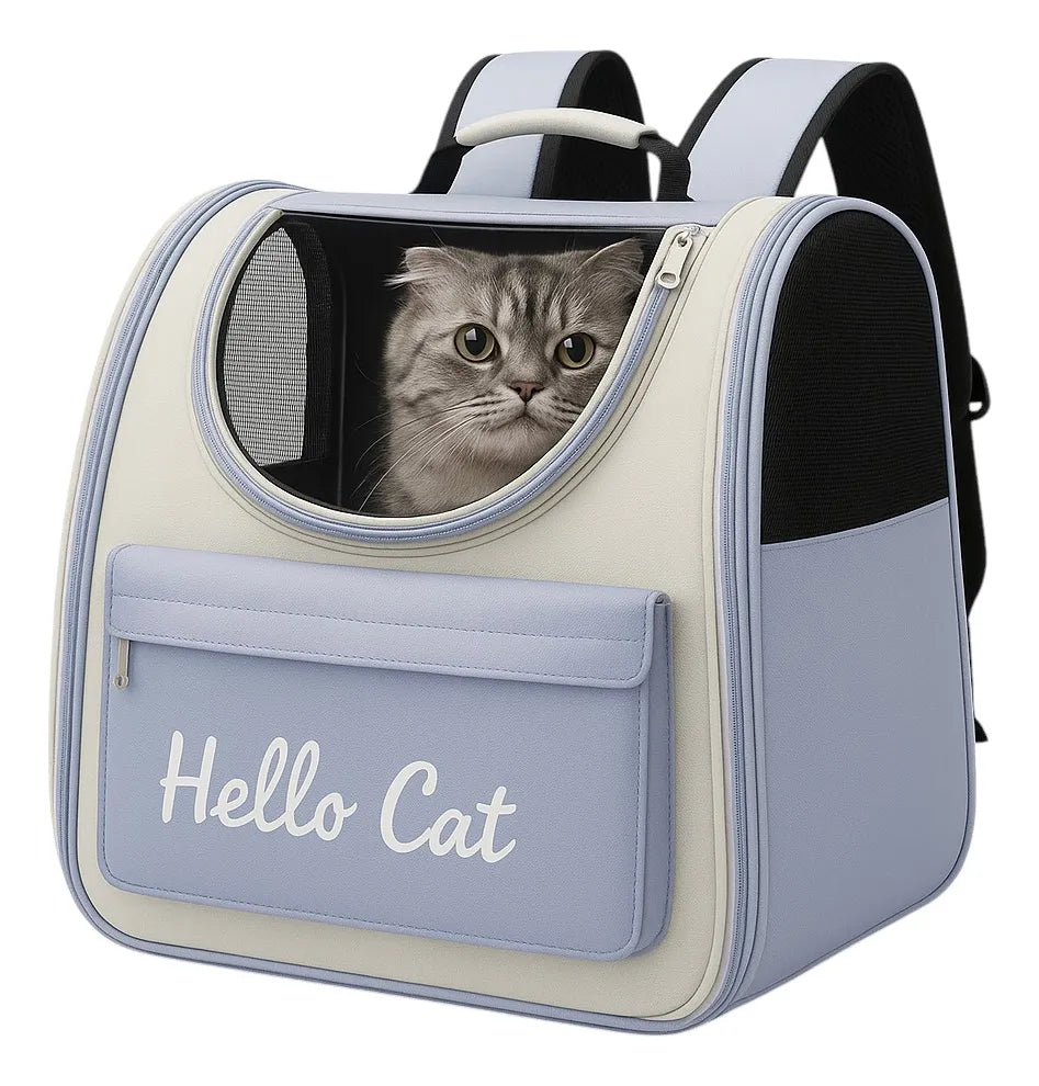 Mochila Transportadora Perros Gatos Bolso Transporte Mascota