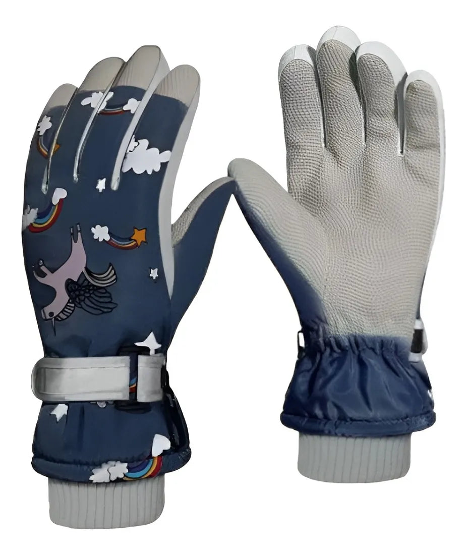 Guantes Nieve Termicos Niños Guantes Ski Invierno Esqui Nina