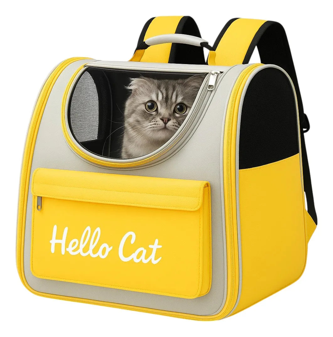 Mochila Transportadora Perros Gatos Bolso Transporte Mascota