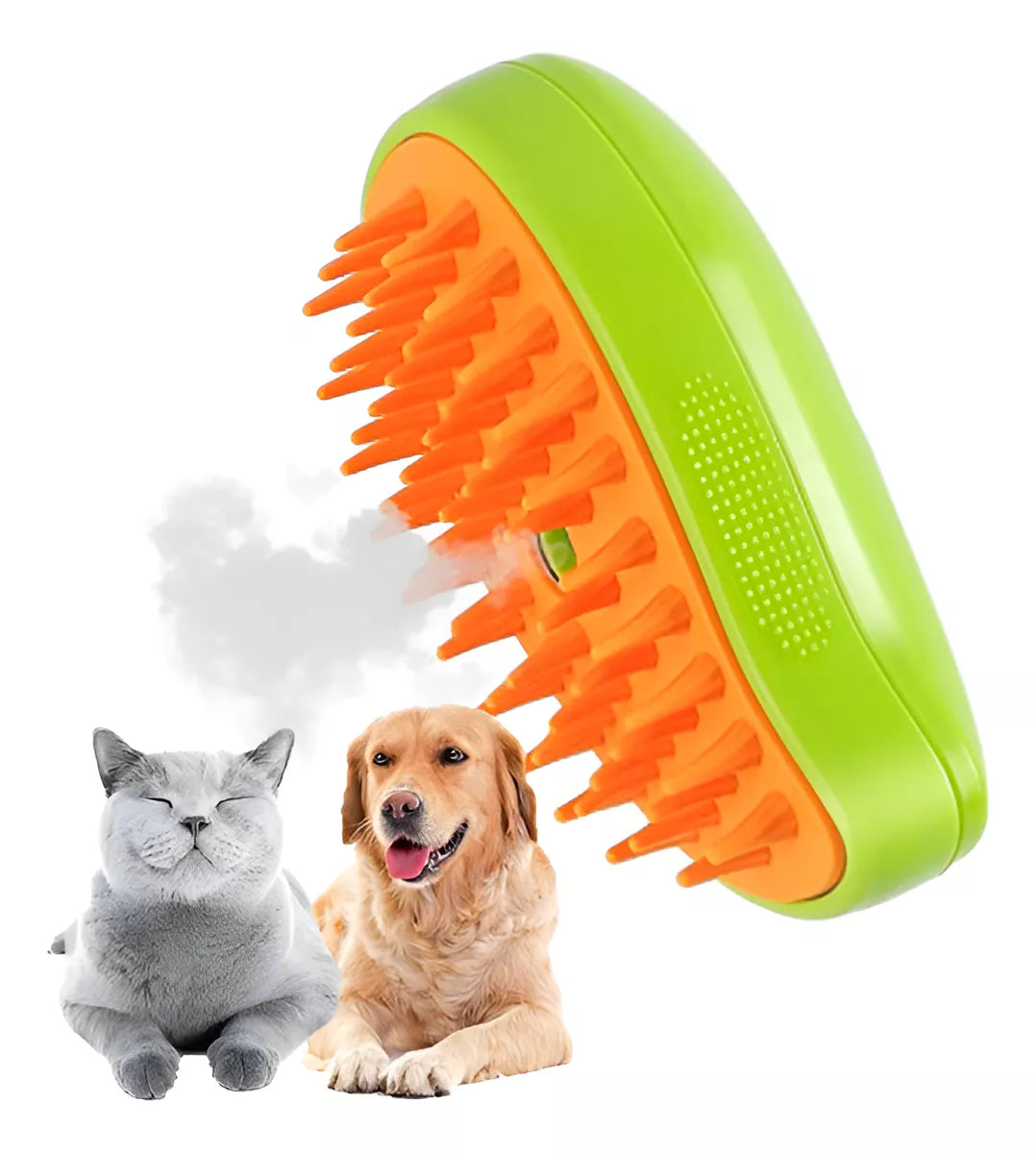 Cepillo A Vapor Automatico Perros Quita Pelos Mascotas Gatos