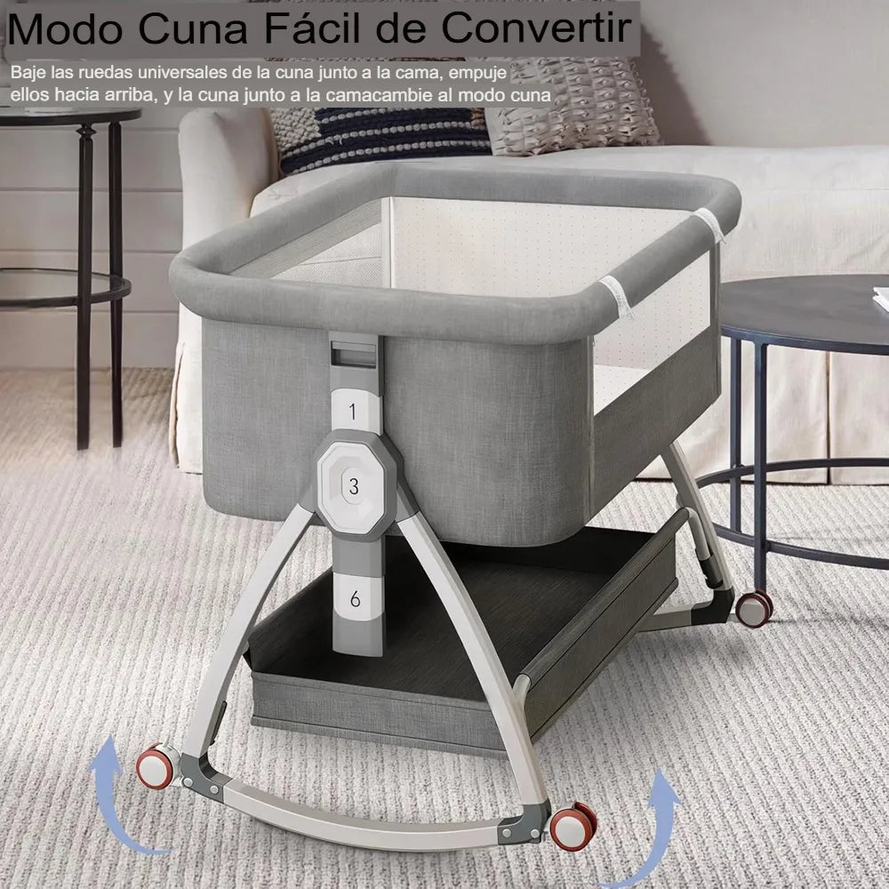 Cuna Colecho Mecedora Para Bebe Corral Mosquitero Colchon