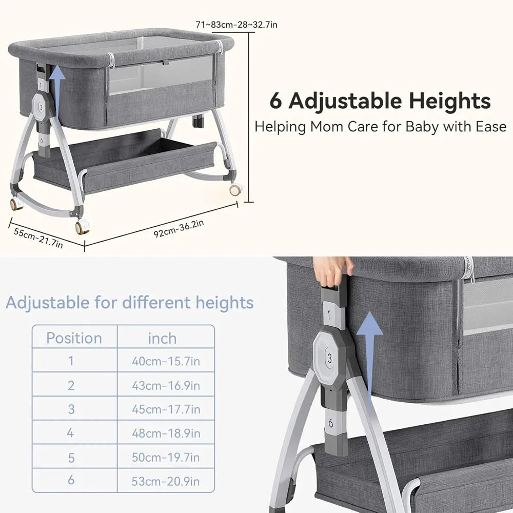 Cuna Colecho Mecedora Para Bebe Corral Mosquitero Colchon