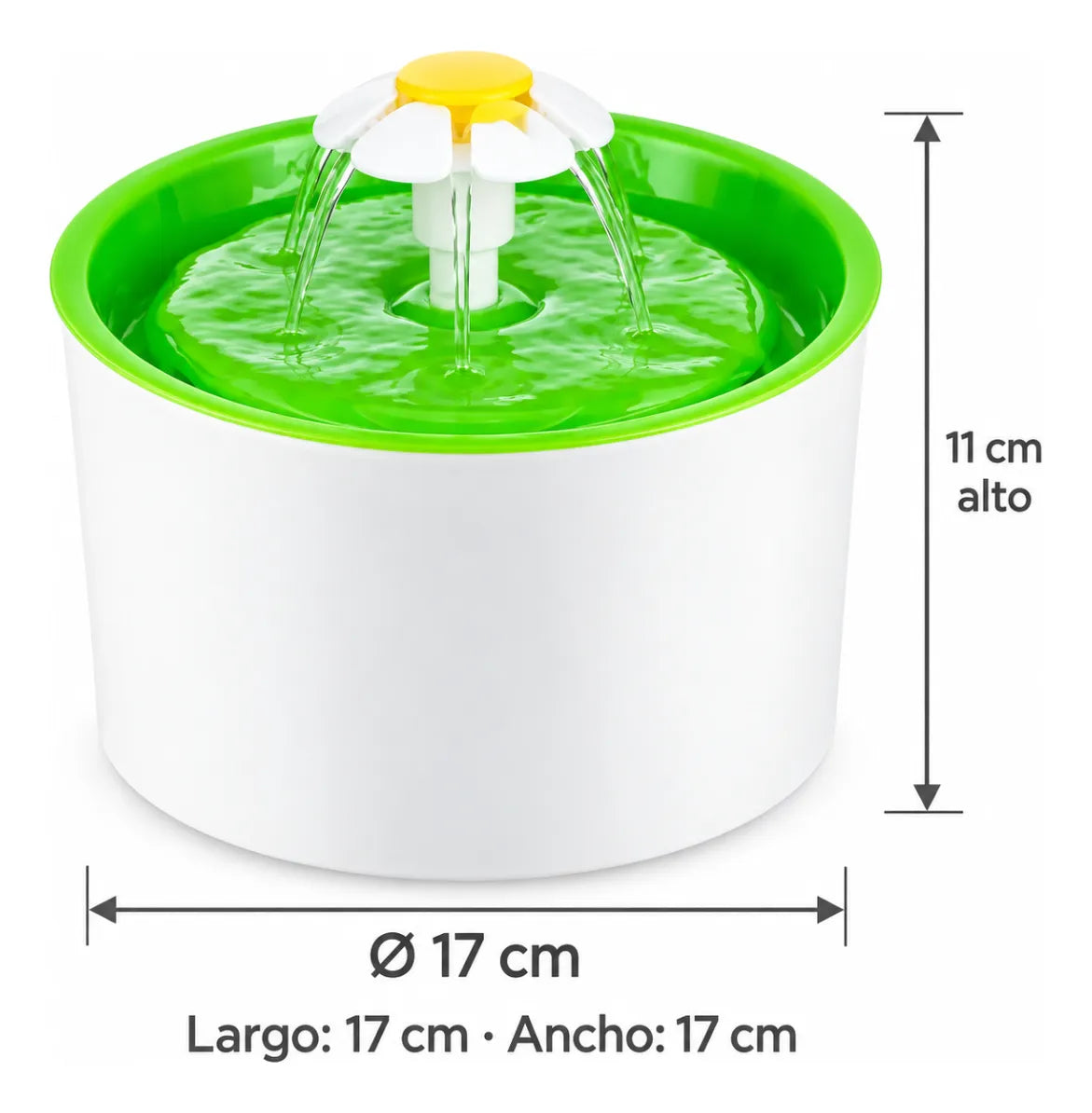 Fuente De Agua Para Mascotas Capacidad 1.6l Bebedero Gatos