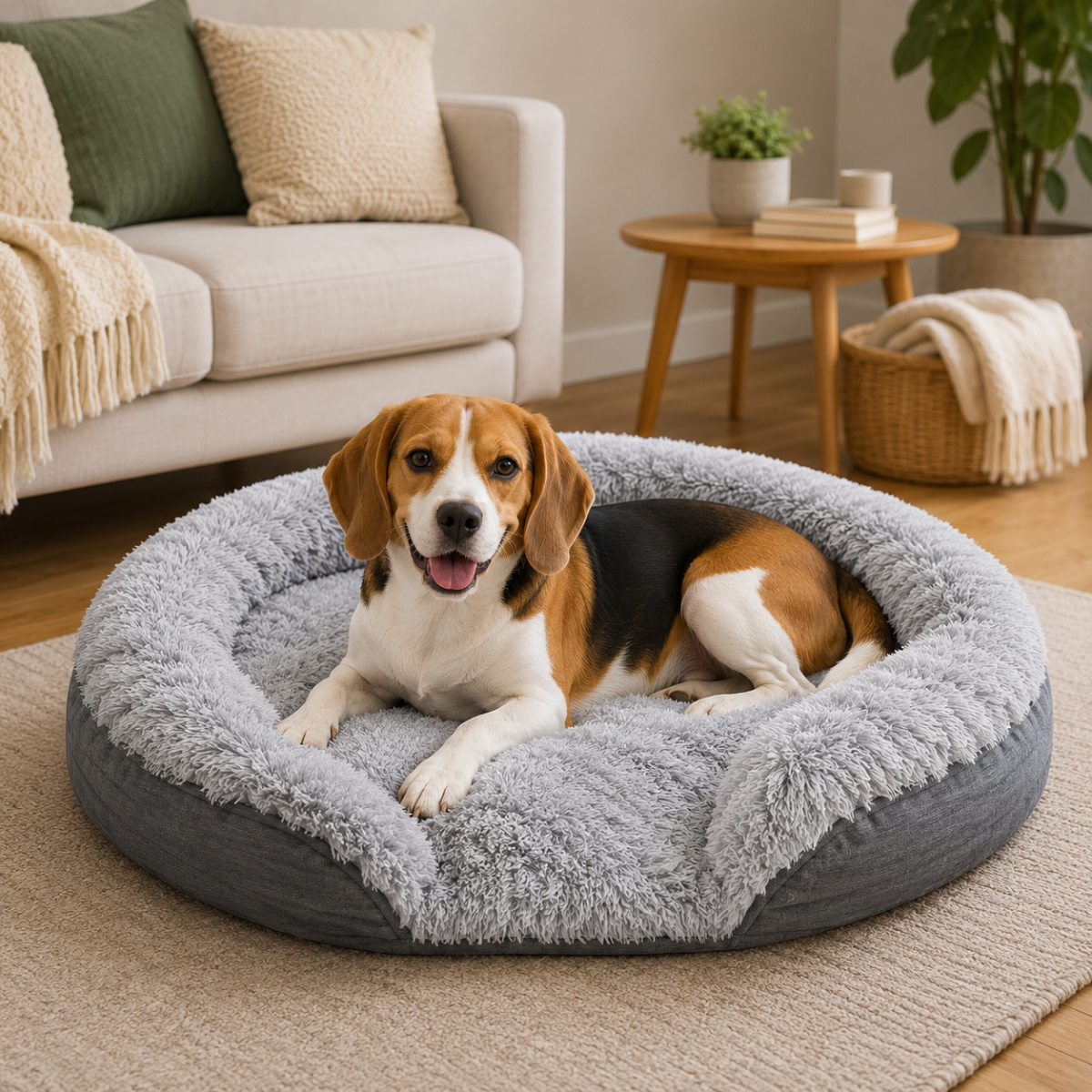 Cama Para Perro Gatos Camas Mascota Cama Antiestres 100x70cm