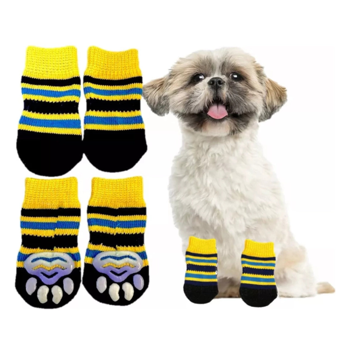 Zapatos Calcetines Antideslizante Para Perros Pequeños