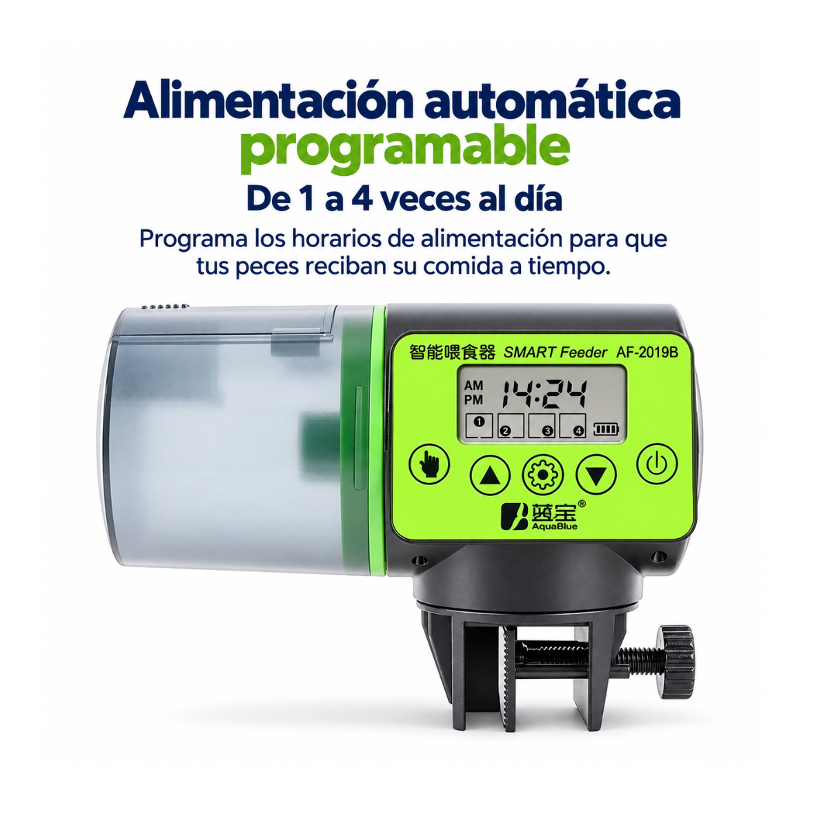 Dispensador Alimento Automatico Para Peces Acuario Pecera