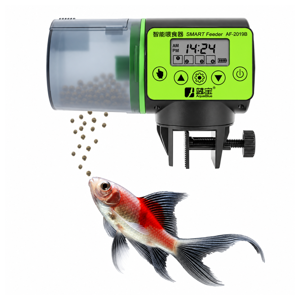 Dispensador Alimento Automatico Para Peces Acuario Pecera