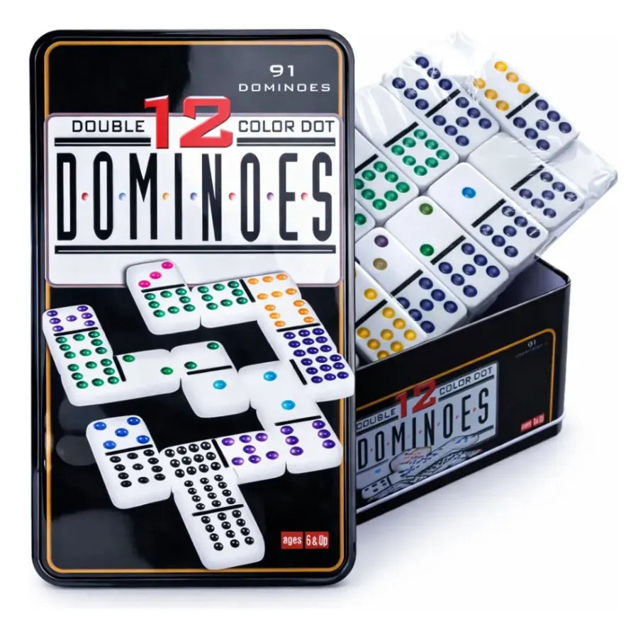 Juego Domino 91 Piezas Juegos De Mesa Familiar Juego Domino
