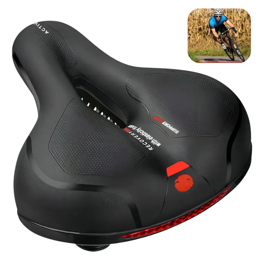 Sillin De Bicicleta Antiprostatico Asiento Suave Reflectante