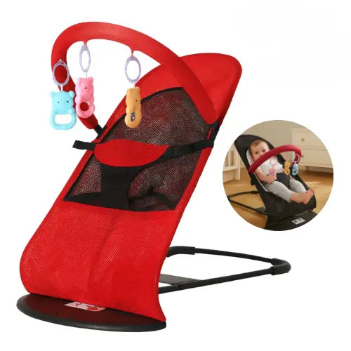 Silla Mecedora Bebe Reclinable Plegable Portatil Tela Mesh