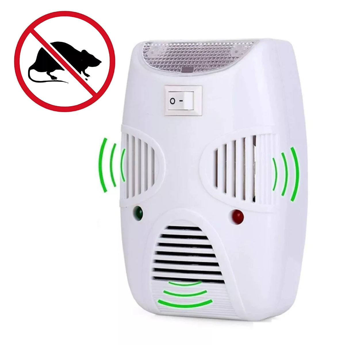 Repelente Ultrasonido Para Ratones Repelente Ratas Verde