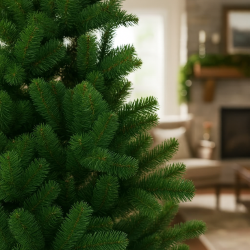 Árbol De Navidad 180 Cm Verde Desmontable Con Base Metálica